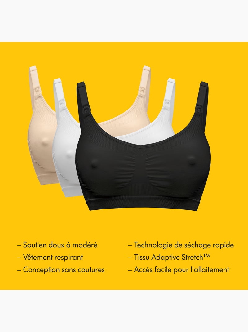 Medela - sujetador de lactancia keep cool - negro - talla xl - cómodo y transpirable Negro - Kiabi