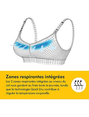 Medela - sujetador de lactancia keep cool - negro - talla xxl - cómodo y transpirable