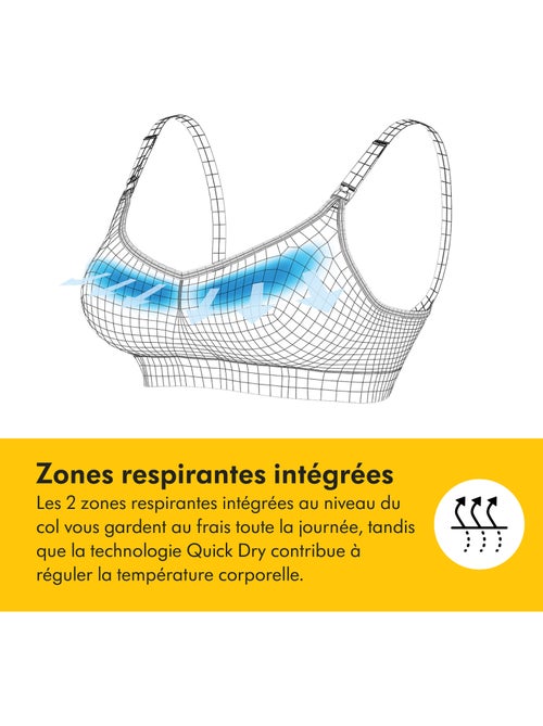Medela - sujetador de lactancia keep cool - negro - talla xxl - cómodo y transpirable - Kiabi Medela - sujetador de lactancia keep cool - negro - talla xxl - cómodo y transpirable - Kiabi