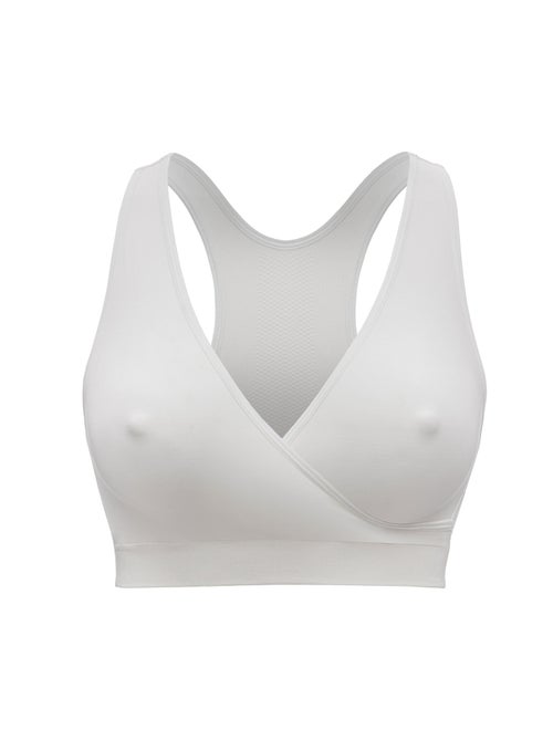 Medela - sujetador de lactancia keep cool blanco - talla l - sujetador de noche sin costuras - Kiabi
