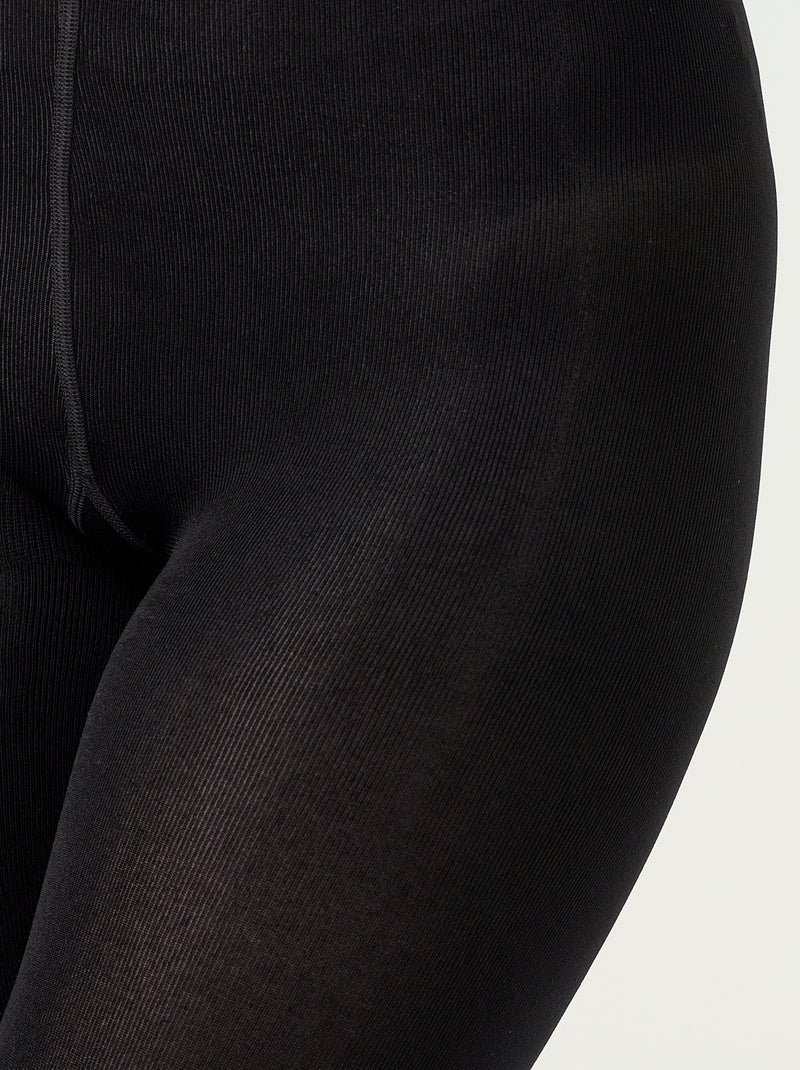 Medias cálidas con interior polar Negro - Kiabi