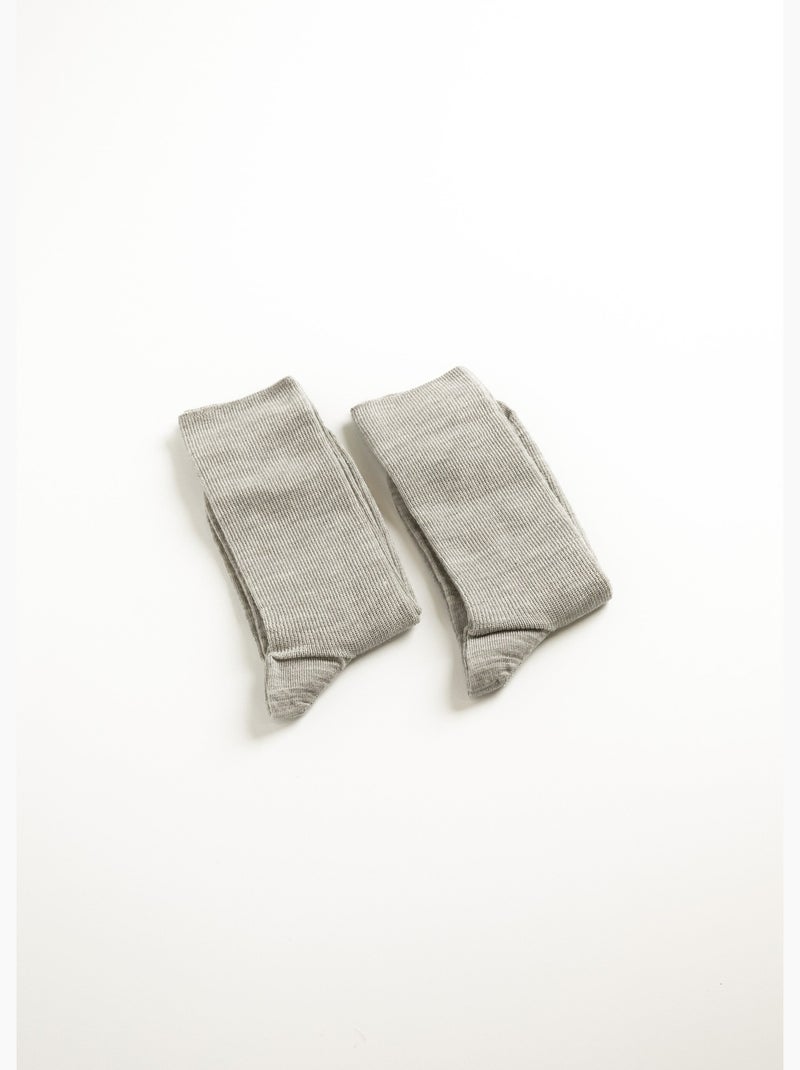 Medias cálidas hasta la rodilla sin compresión - paquete de 2 pares - afibel Gris claro - Kiabi