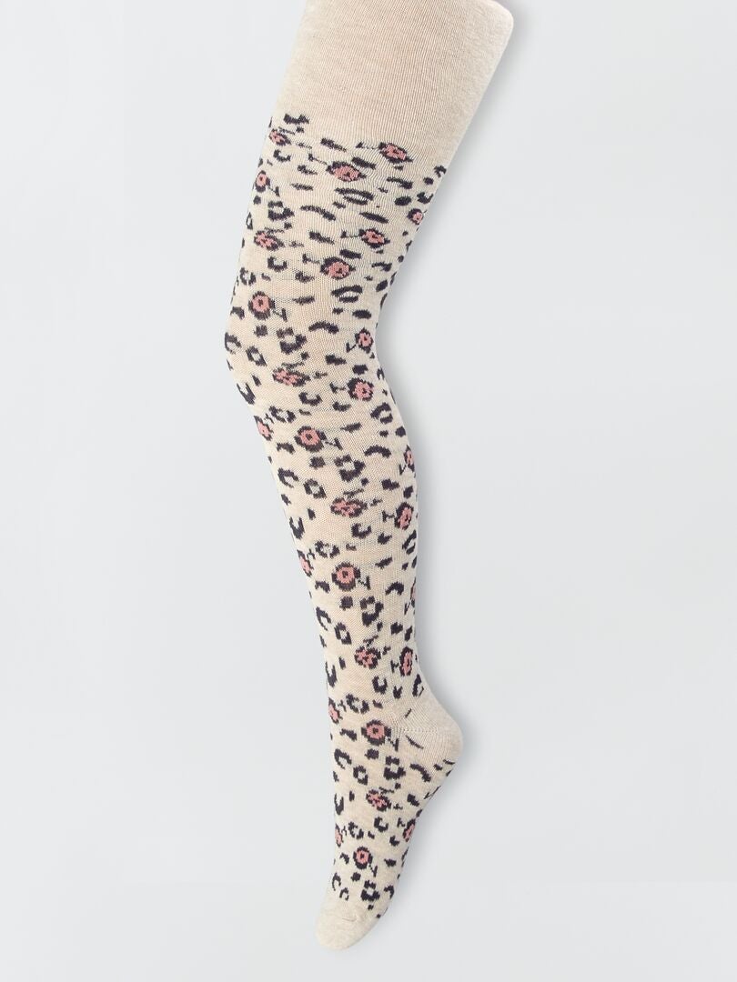 Medias con motivos de fantasía - Pack de 2 BEIGE - Kiabi