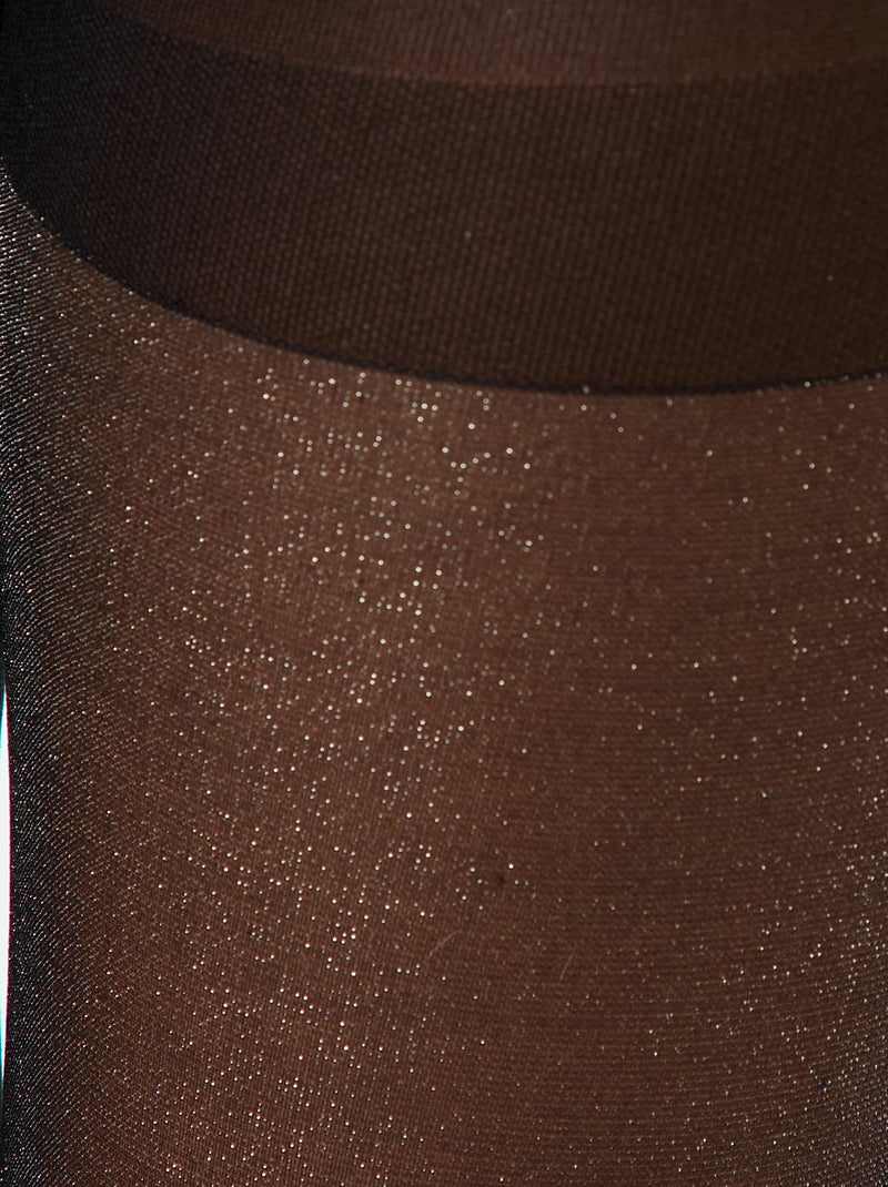 Medias de fiesta con fibra brillante Negro - Kiabi