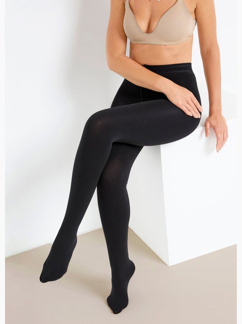 Medias de polar negras opacas - par - Afibel - Kiabi