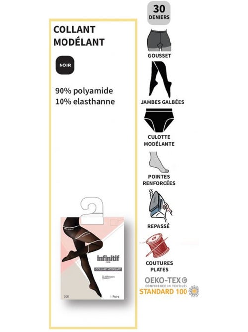 Medias Mujer Confort y Calidad INFINITIF - Pack de 2 - Kiabi Medias Mujer Confort y Calidad INFINITIF - Pack de 2 - Kiabi
