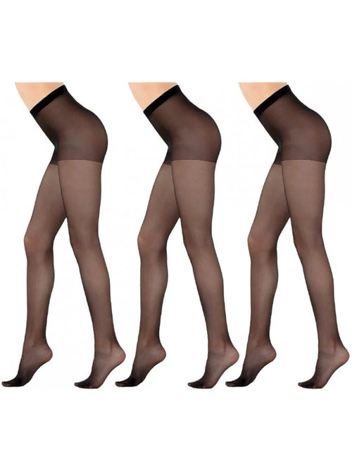 Medias Mujer Confort y Resistencia DIAMANTINO - Pack de 3 - Kiabi Medias Mujer Confort y Resistencia DIAMANTINO - Pack de 3 - Kiabi