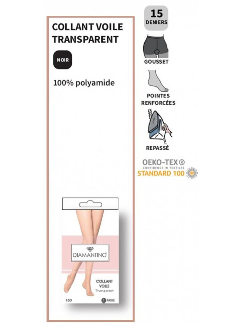 Medias Mujer Confort y Resistencia DIAMANTINO - Pack de 3 Negro - Kiabi