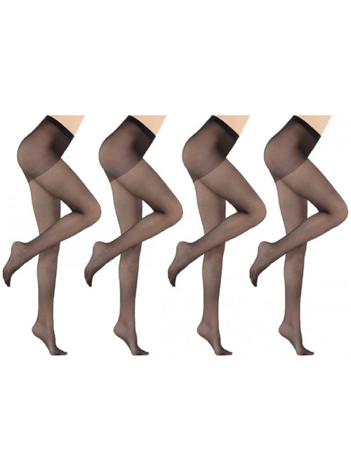 Medias Mujer Confort y Resistencia DIAMANTINO - Pack de 4 - Kiabi Medias Mujer Confort y Resistencia DIAMANTINO - Pack de 4 - Kiabi