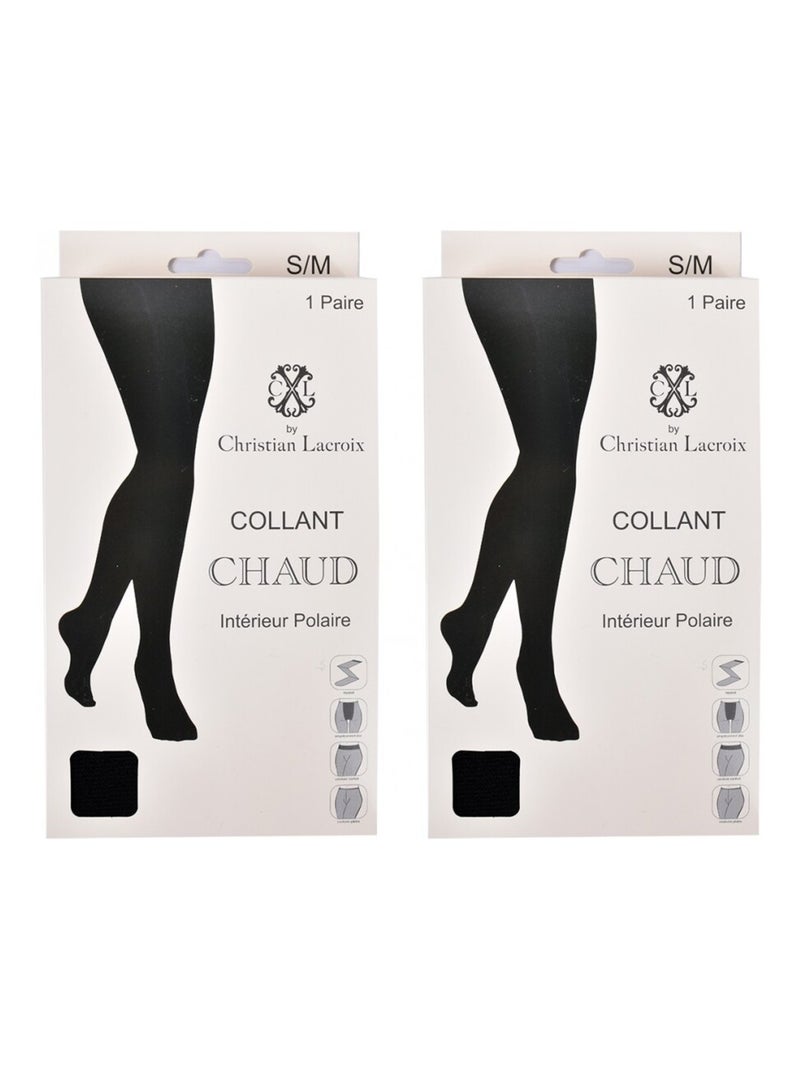 Medias Térmicas CXL By CHRISTIAN LACROIX - Pack de 2 Negro - Kiabi