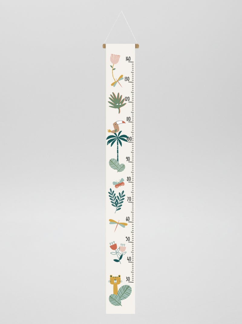Medidor de pared estampado 'selva' BEIGE - Kiabi