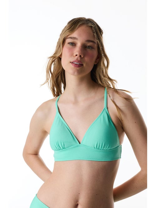 Meli top de bikini bralette texturizado penti - Kiabi