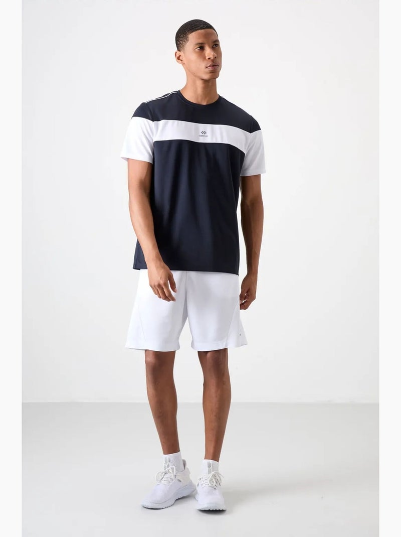 Men's camiseta de cuello redondo color block tommy Azul Blanco - Kiabi