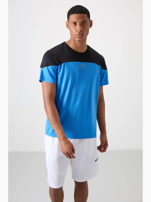 Men's camiseta de cuello redondo color block tommy - Kiabi