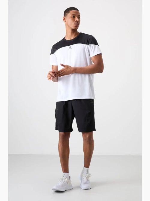 Men's camiseta de cuello redondo color block tommy - Kiabi