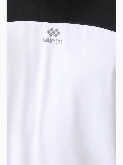 Men's camiseta de cuello redondo color block tommy - Kiabi