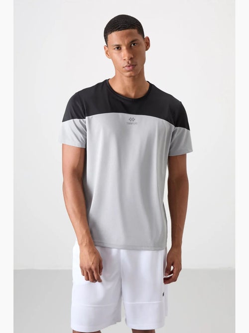 Men's camiseta de cuello redondo color block tommy - Kiabi