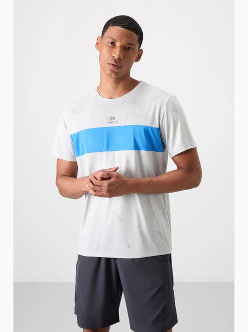 Men's camiseta de cuello redondo con bloques de color tommy - Kiabi