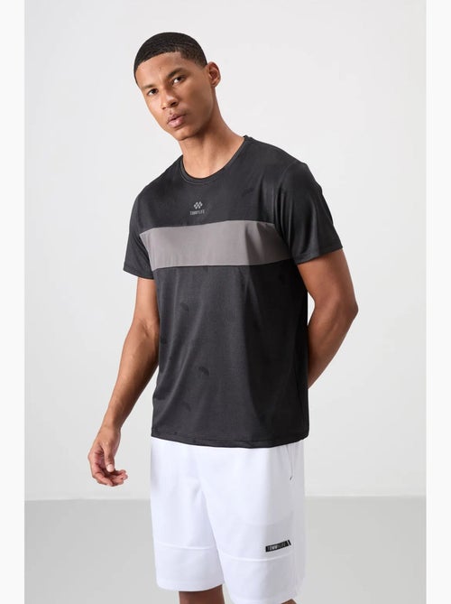 Men's camiseta de cuello redondo con bloques de color tommy - Kiabi