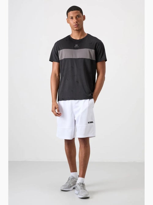 Men's camiseta de cuello redondo con bloques de color tommy - Kiabi