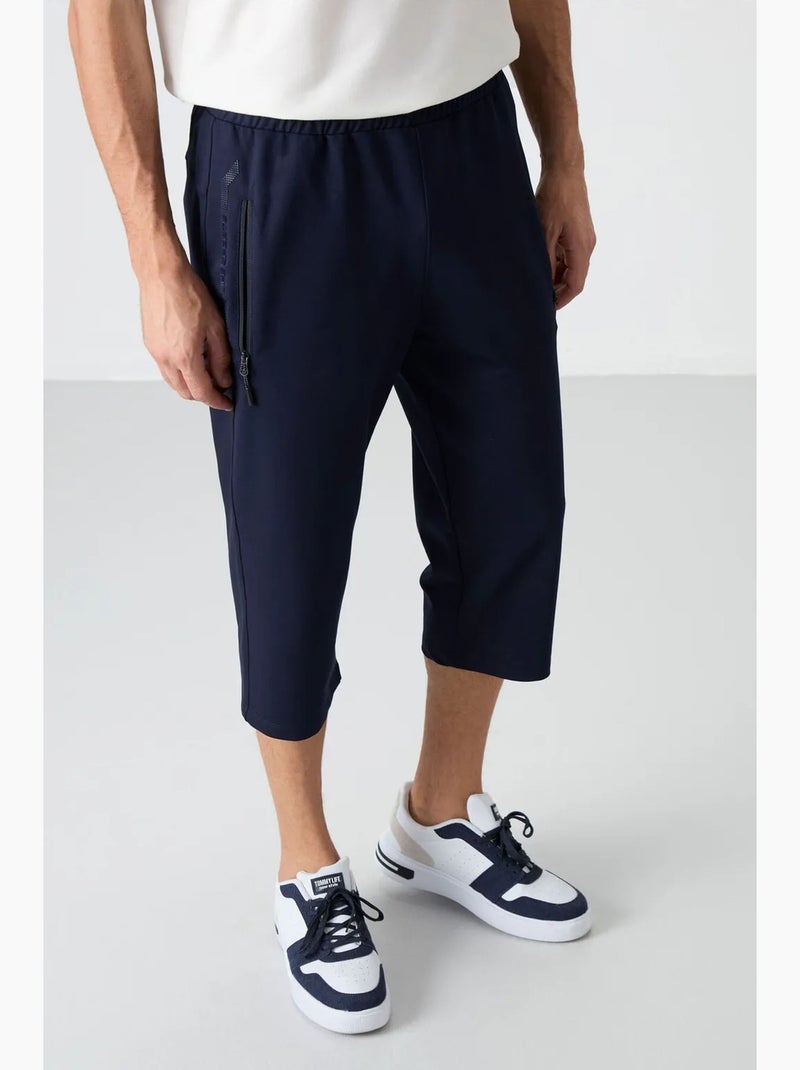Men's pantalón corto ciclista capri tommy Azul noche - Kiabi
