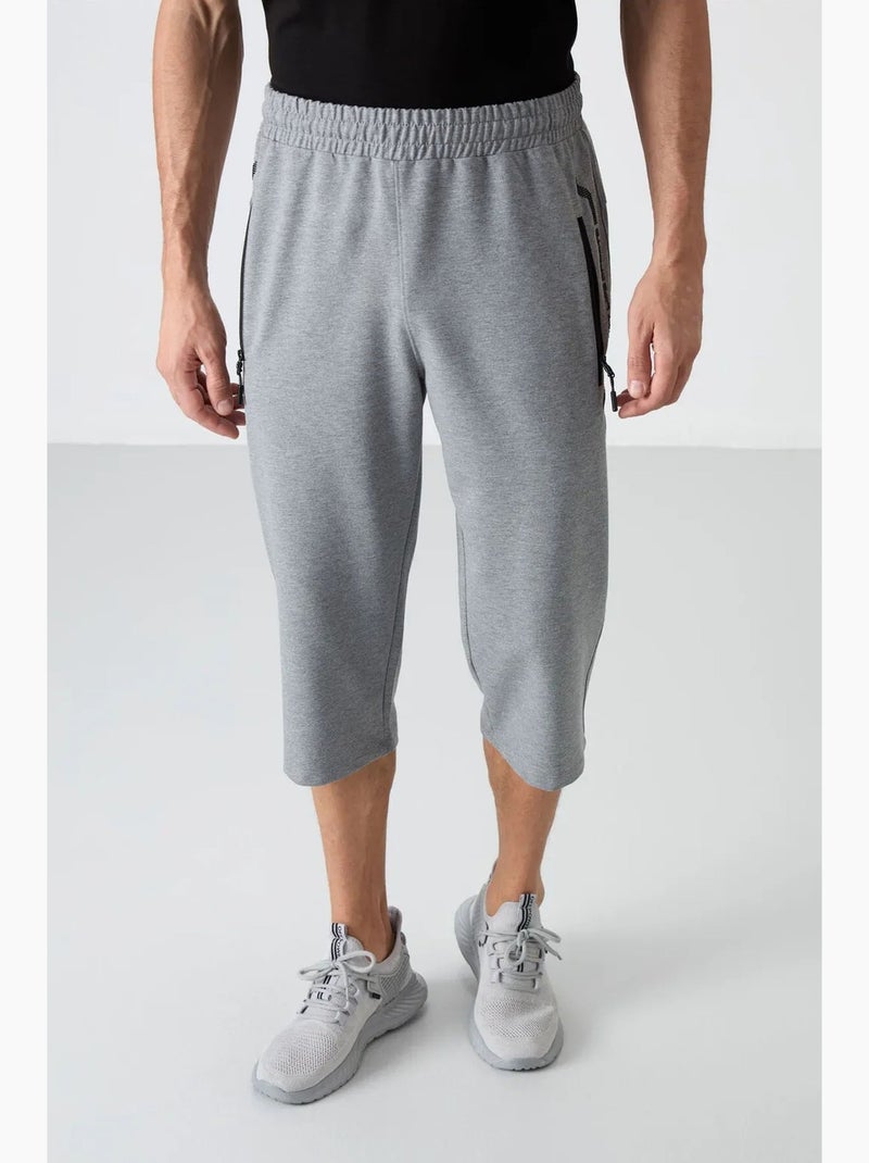 Men's pantalón corto ciclista capri tommy Gris claro - Kiabi