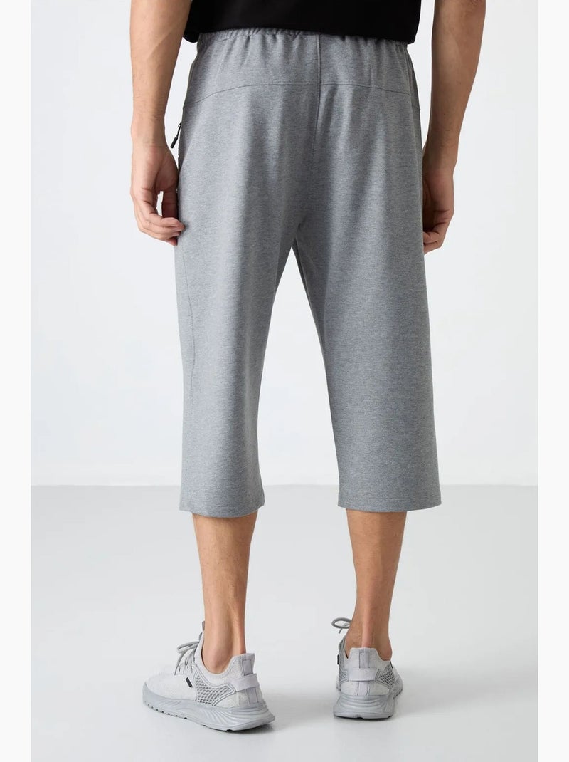 Men's pantalón corto ciclista capri tommy Gris claro - Kiabi