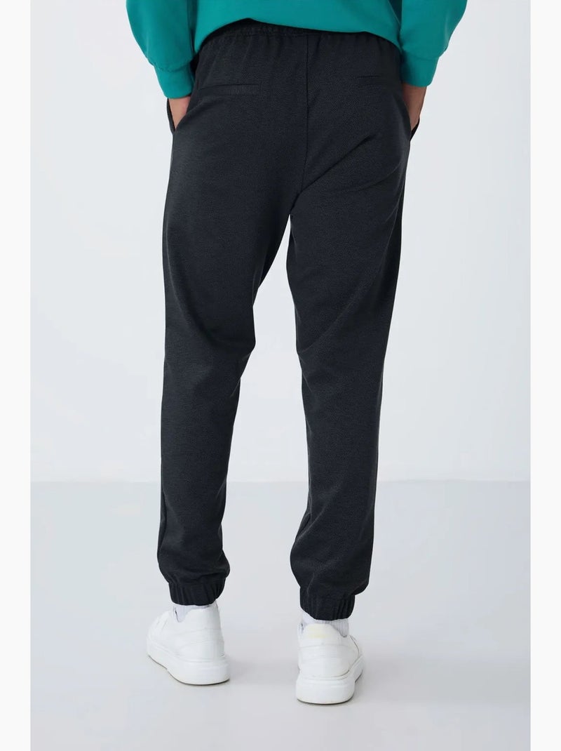 Men's pantalones de chándal de forro polar de corte regular tommy Gris - Kiabi