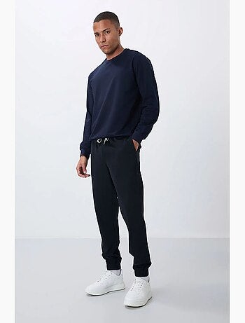 Men's pantalones de chándal de forro polar de corte regular tommy