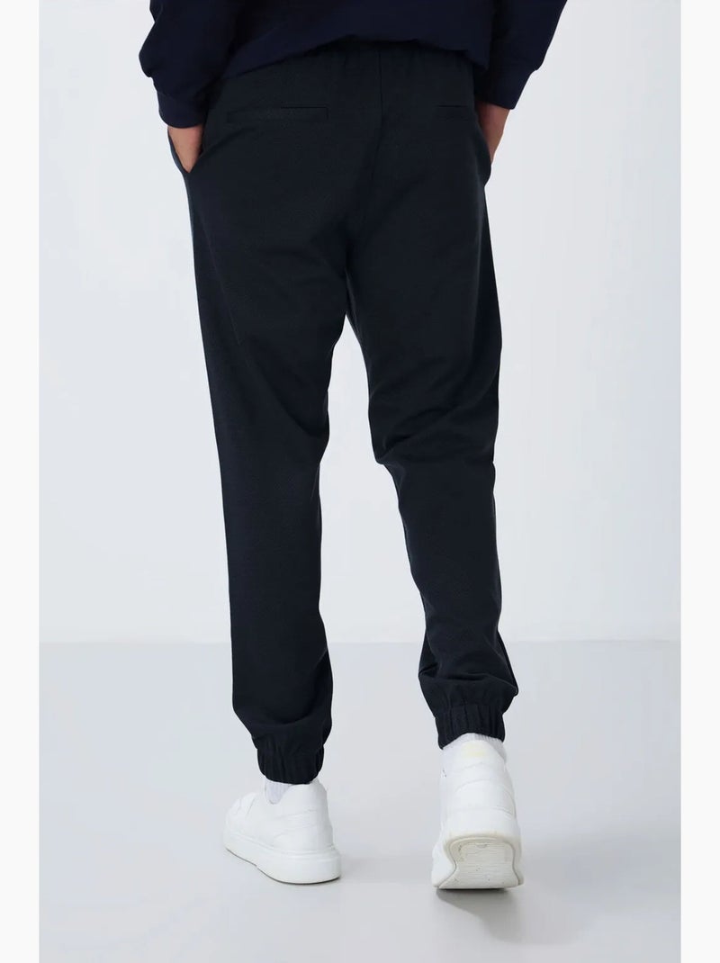 Men's pantalones de chándal de forro polar de corte regular tommy Índigo - Kiabi