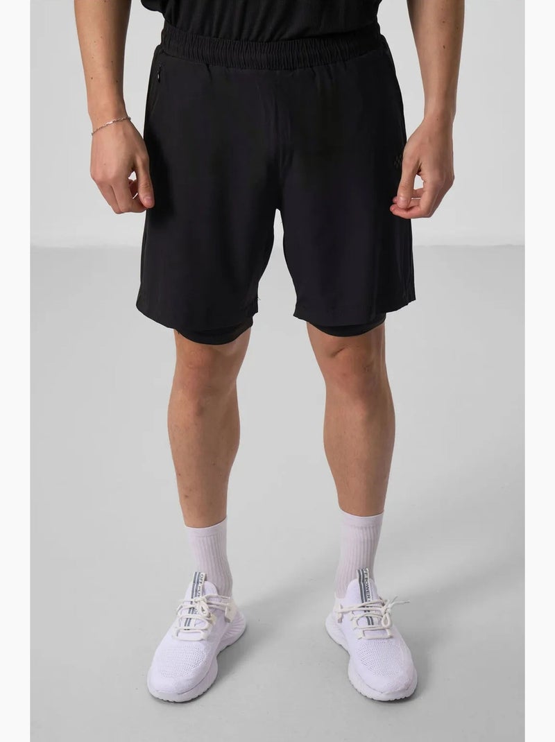 Men's shorts de punto jersey regular fit tommy Negro - Kiabi