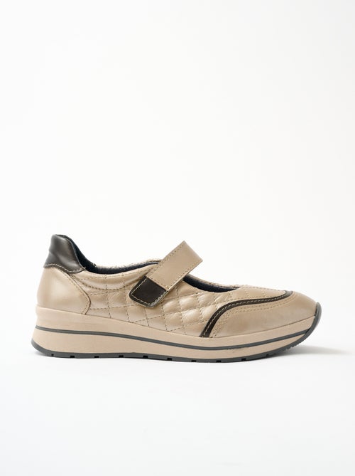 Mercedita ancho confort piel velour - Afibel - Kiabi