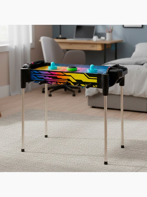 Mesa 2 en 1 air hockey y futbolín neón cb games - Kiabi