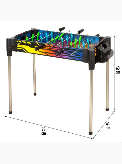 Mesa 2 en 1 air hockey y futbolín neón cb games - Kiabi