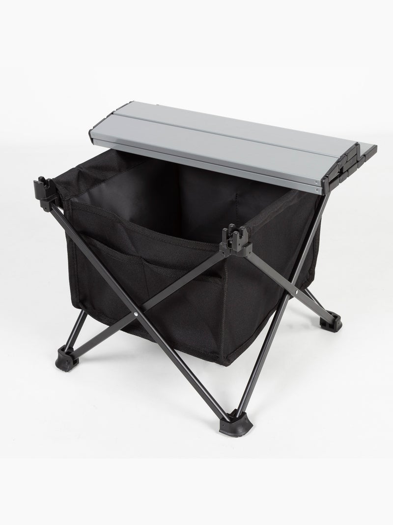 Mesa auxiliar plegable camping con bolsa almacenamiento y bolsillo aktive Gris - Kiabi