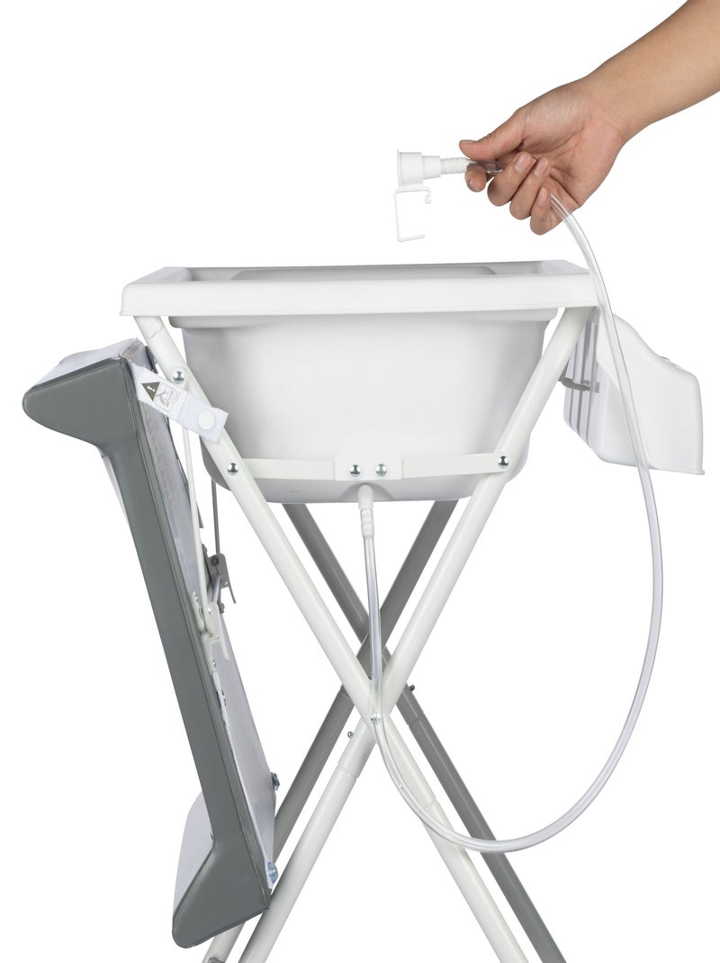Mesa cambiador y bañera bebé 2 en 1 Bellis Gris - Kiabi