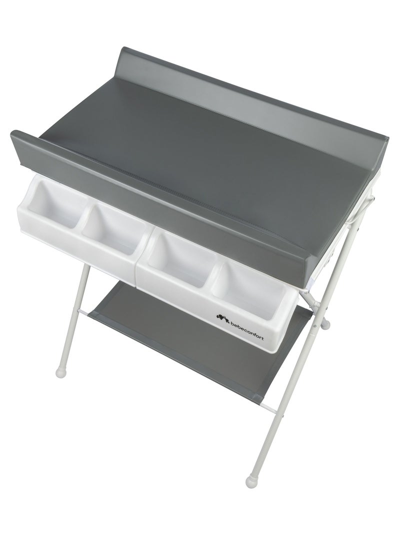 Mesa cambiador y bañera bebé 2 en 1 Bellis Gris - Kiabi