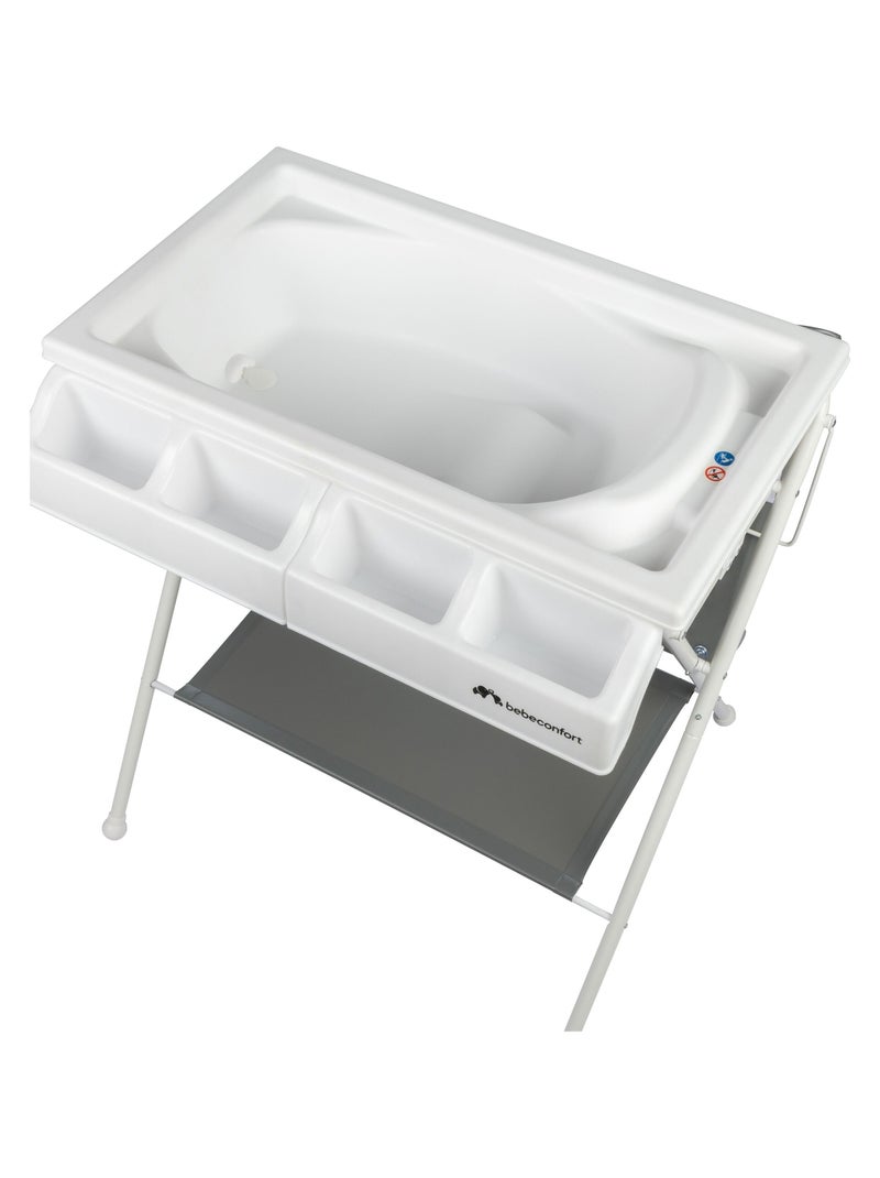 Mesa cambiador y bañera bebé 2 en 1 Bellis Gris - Kiabi