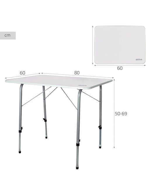 Mesa camping plegable altura regulable aktive camping - Kiabi Mesa camping plegable altura regulable aktive camping - Kiabi
