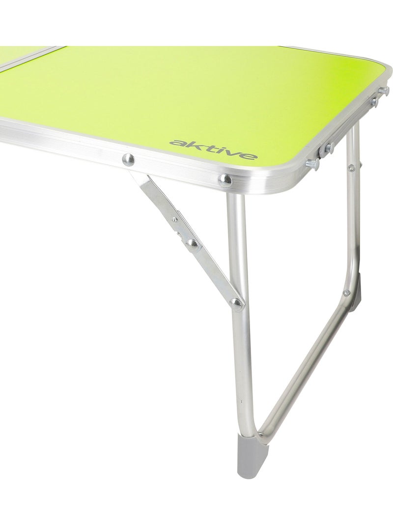 Mesa camping plegable con asa 60x40x25 cm Aktive Verde - Kiabi