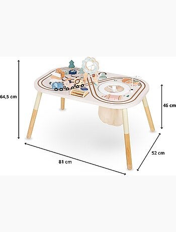 Mesa de actividades de madera 10 en 1 para bebé con juegos educativos y desarrollo infantil