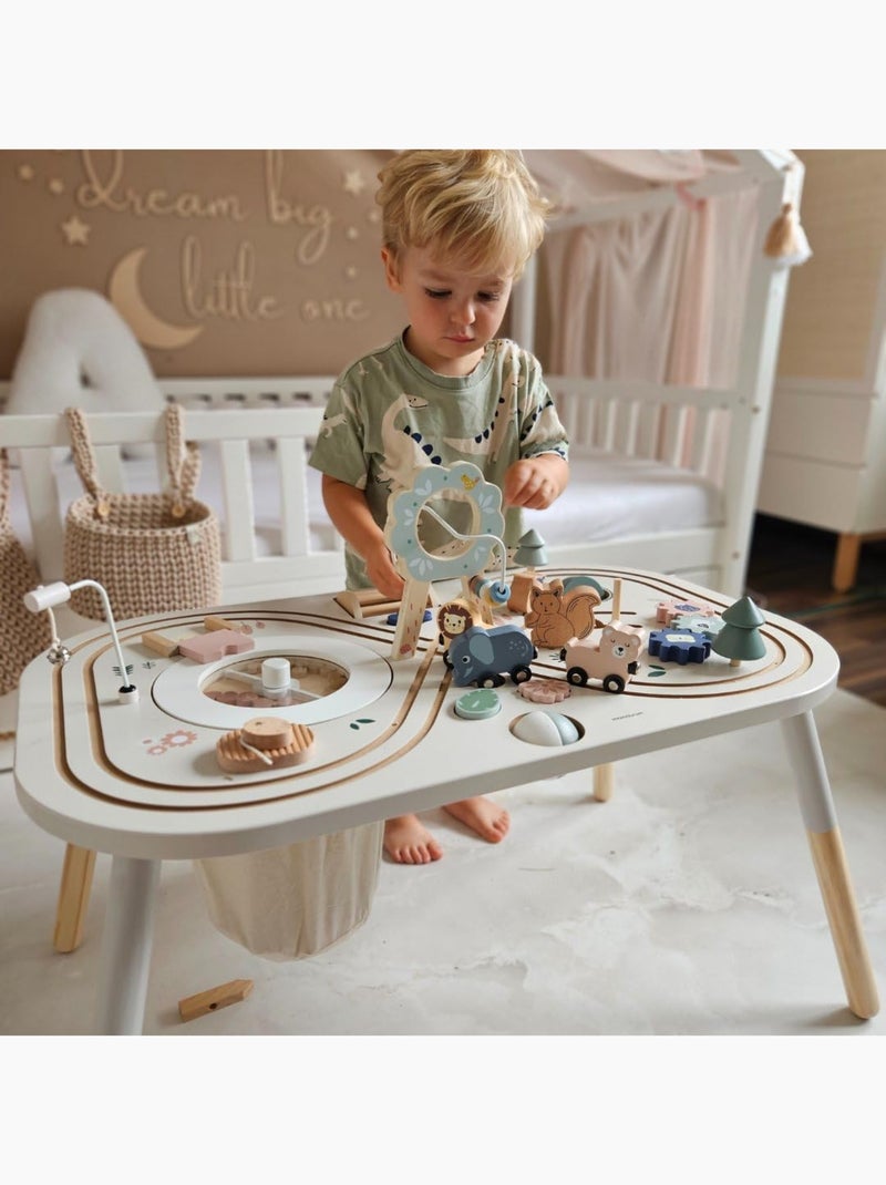 Mesa de actividades de madera 10 en 1 para bebé con juegos educativos y desarrollo infantil N/D - Kiabi