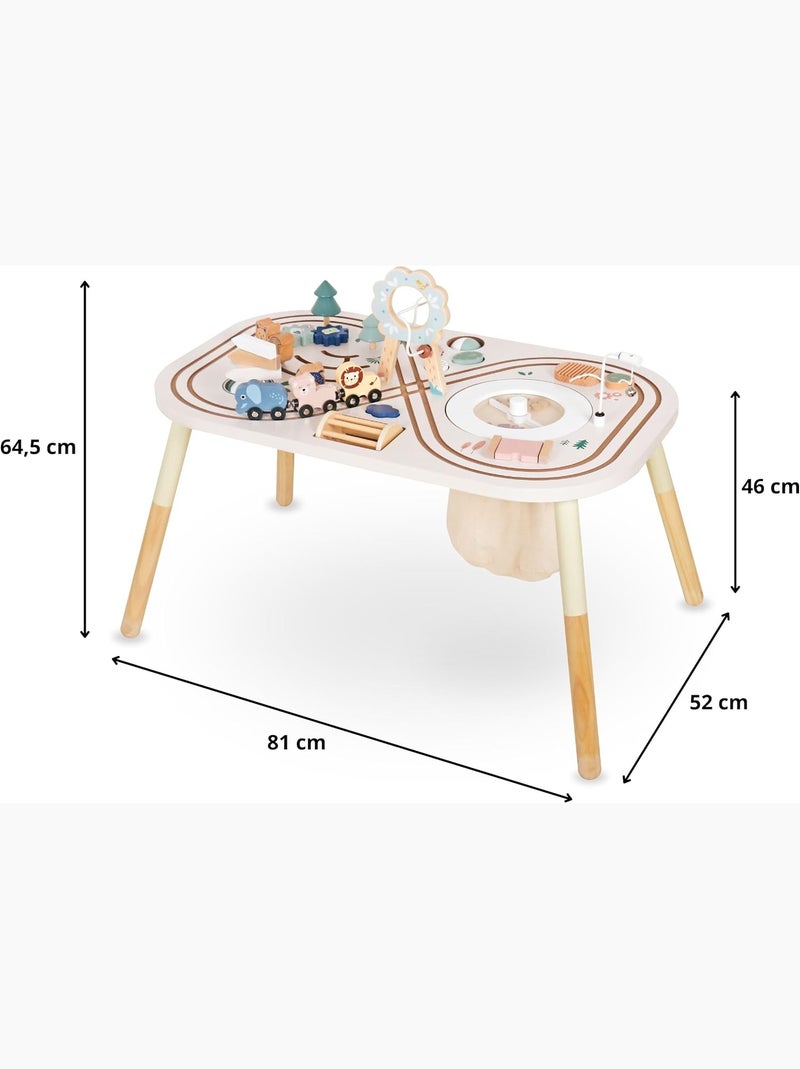Mesa de actividades de madera 10 en 1 para bebé con juegos educativos y desarrollo infantil N/D - Kiabi
