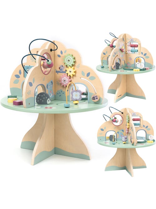 Mesa de actividades madera árbol de juegos mamabrum - Kiabi