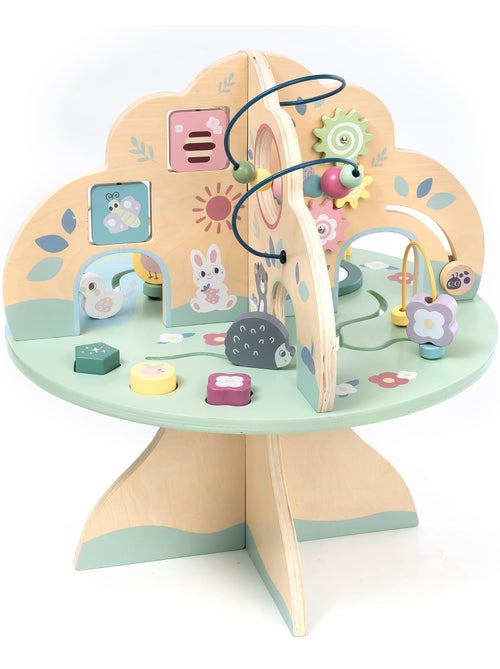 Mesa de actividades madera árbol de juegos mamabrum - Kiabi