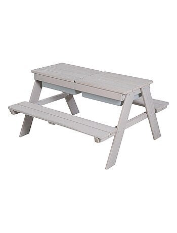Mesa de arena y agua en madera maciza para picnic - 4 plazas 'Roba outdoor+ play'