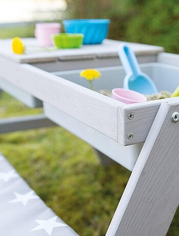 Mesa de arena y agua en madera maciza para picnic - 4 plazas 'Roba outdoor+ play'