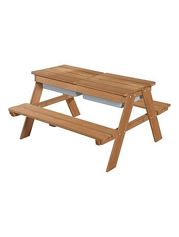Mesa de arena y agua en madera maciza para picnic - 4 plazas 'Roba outdoor+ play'