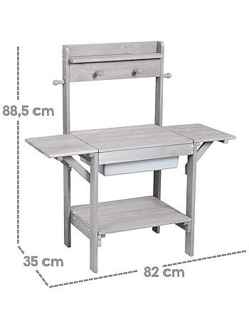 Mesa de arena y agua en madera maciza resistente 'Roba outdoor midi'
