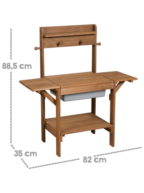 Mesa de arena y agua en madera maciza resistente 'Roba outdoor midi' - Kiabi